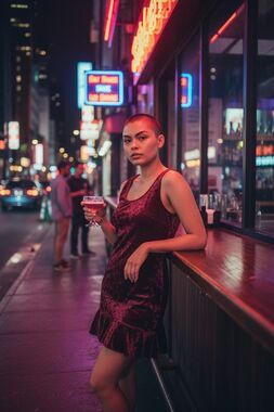 Vintage Contempo Casuals Red Velvet Party Dress Size Large Whimsigoth Y2k Vamp